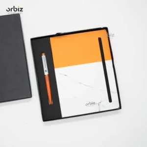Premium Corporate Gift Set – Customized Notepad & Metal Pen Combo