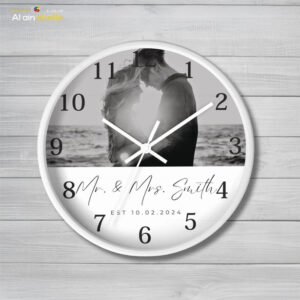 Acrylic UV Printed Photo Frame With Clock