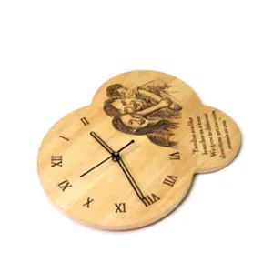 Customized Engraved Wooden Clock