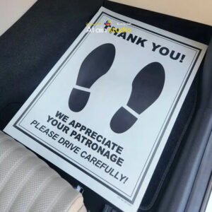 Car Mat - 1 or 2 Color (Economy Paper)