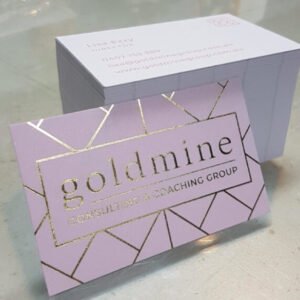 Custom Die Cut Gold Foil Spot UV Matt Lamination 400 gsm