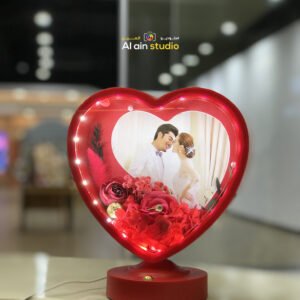 Light Photo Frame Heart Shape