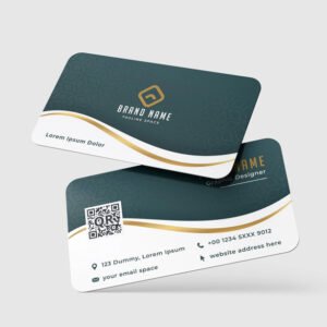 Rounded Corner Gold Foil Matt Lamination 400gsm